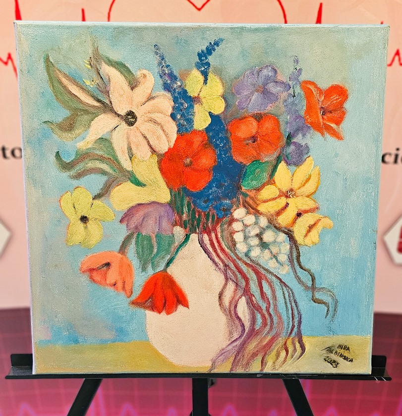 Obraz Miry Albińskiej nr 5 – licytacja charytatywna Serce pod Choinkę