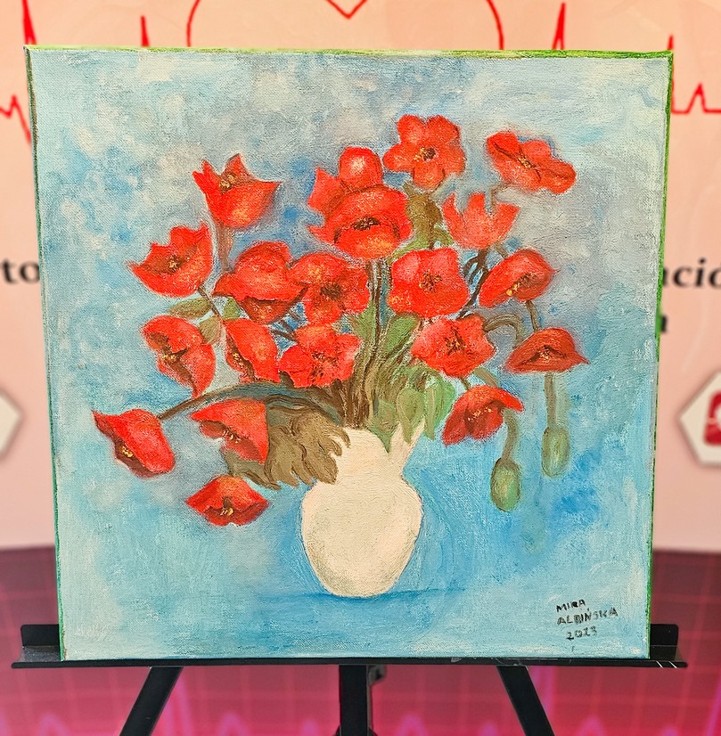 Obraz Miry Albińskiej nr 7 – licytacja charytatywna Serce pod Choinkę