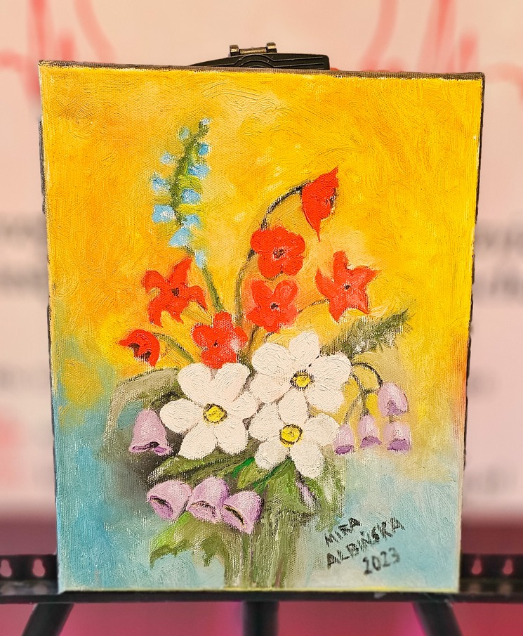 Obraz Miry Albińskiej nr 12 – licytacja charytatywna Serce pod Choinkę