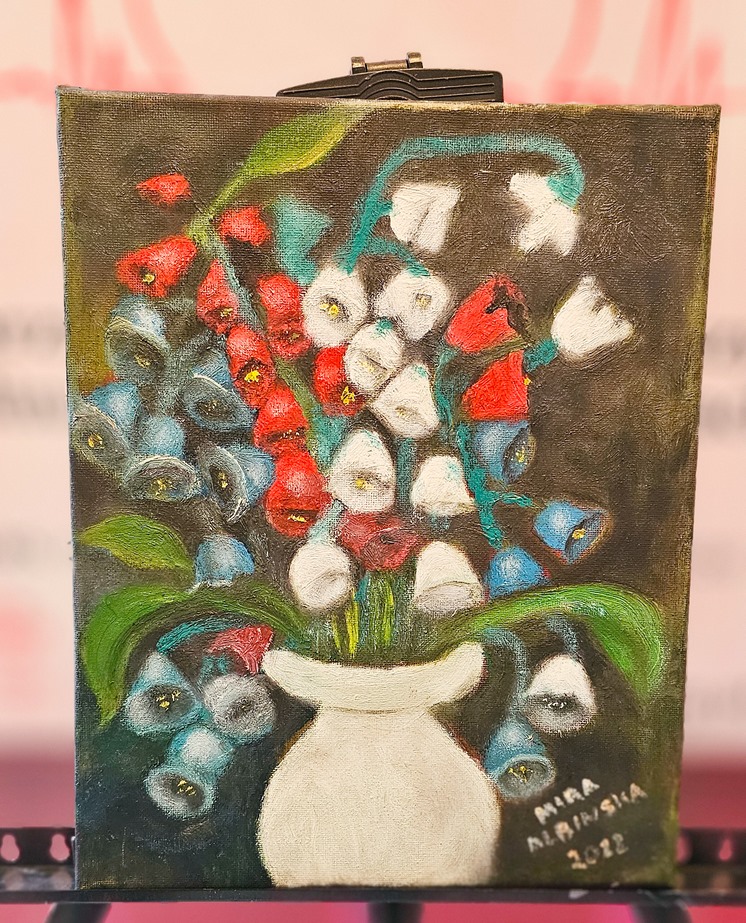 Obraz Miry Albińskiej nr 13 – licytacja charytatywna Serce pod Choinkę