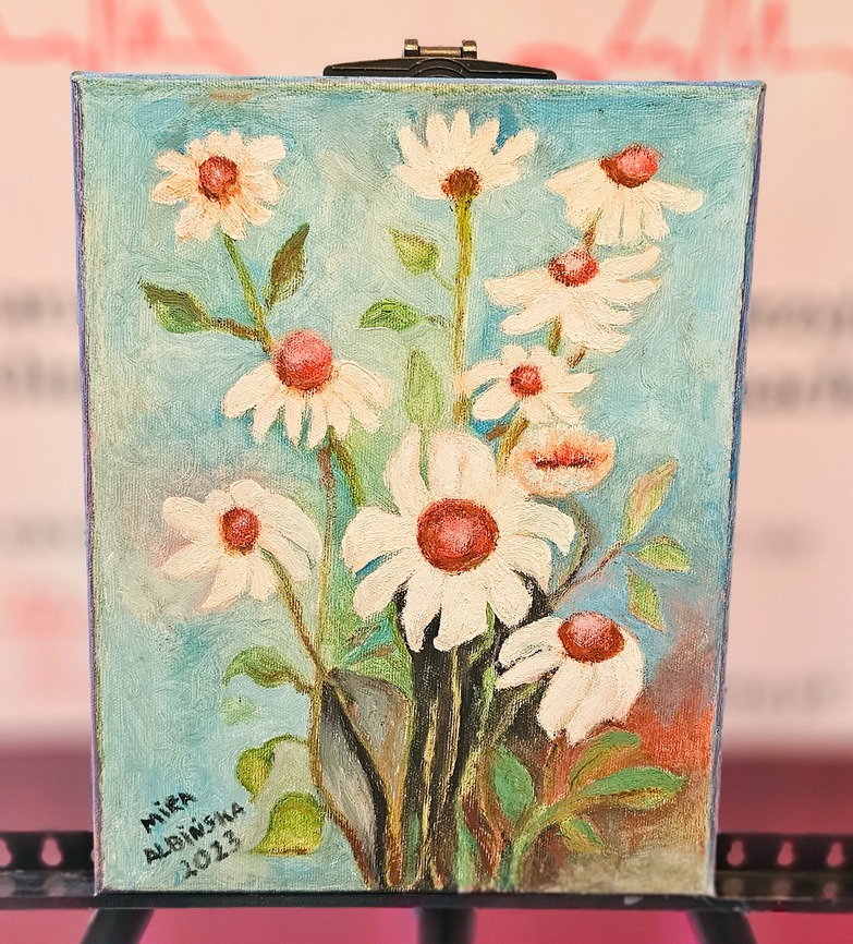 Obraz Miry Albińskiej nr 14 – licytacja charytatywna Serce pod Choinkę