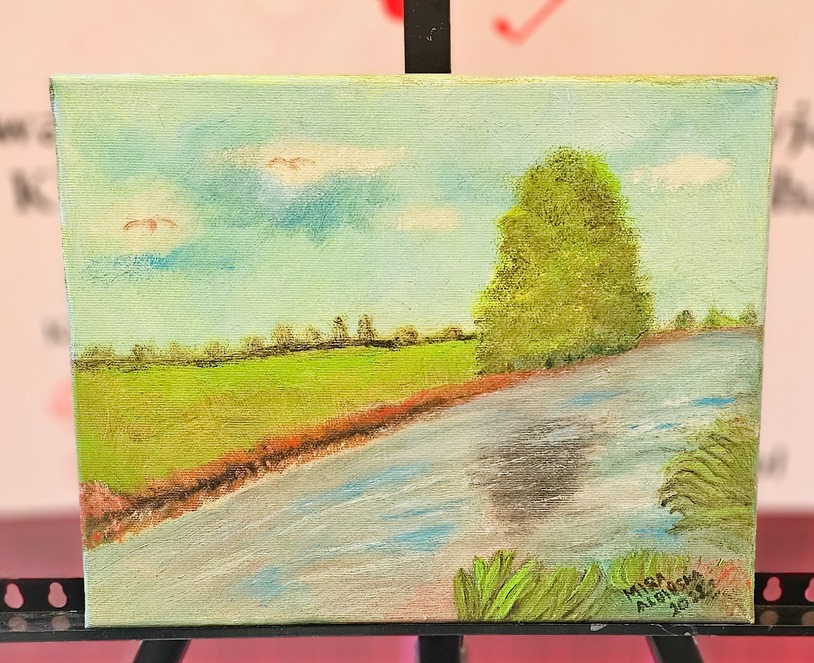 Obraz Miry Albińskiej nr 16 – licytacja charytatywna Serce pod Choinkę