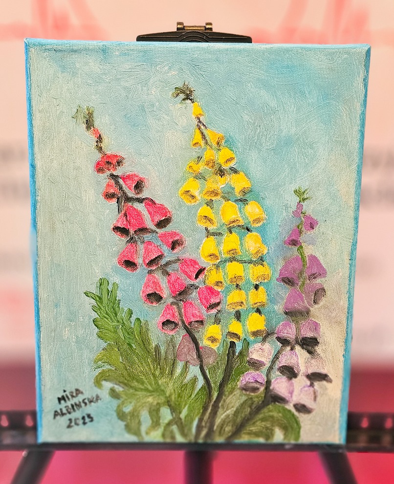 Obraz Miry Albińskiej nr 17 – licytacja charytatywna Serce pod Choinkę