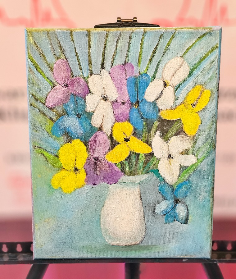 Obraz Miry Albińskiej nr 18 – licytacja charytatywna Serce pod Choinkę