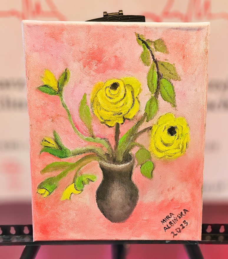 Obraz Miry Albińskiej nr 19 – licytacja charytatywna Serce pod Choinkę