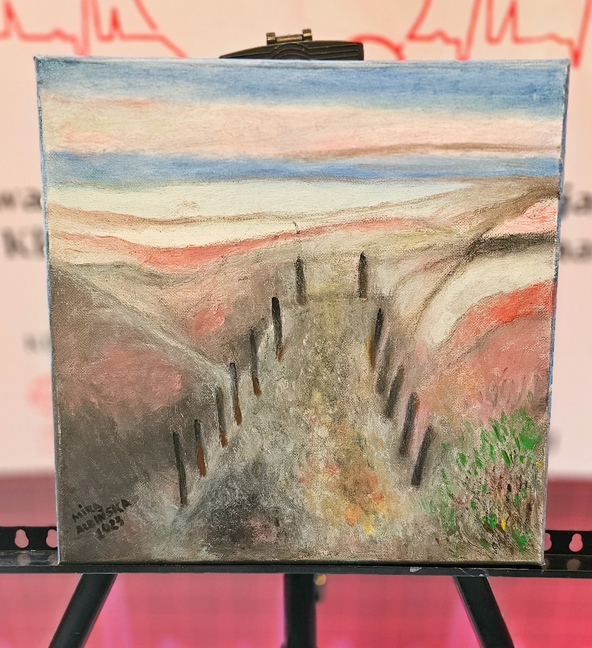 Obraz Miry Albińskiej nr 21 – licytacja charytatywna Serce pod Choinkę