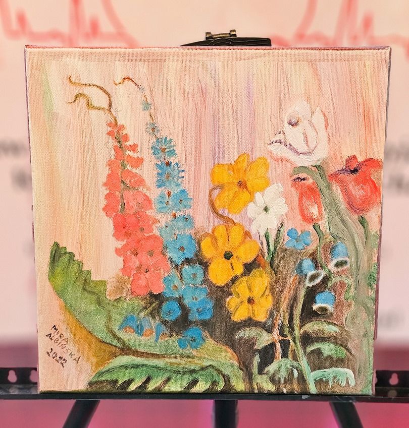 Obraz Miry Albińskiej nr 24 – licytacja charytatywna Serce pod Choinkę