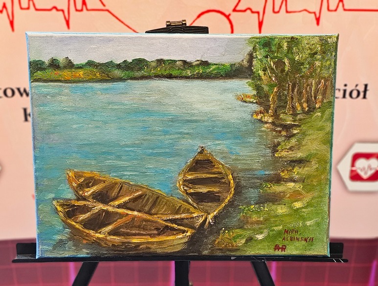 Obraz Miry Albińskiej nr 32 – licytacja charytatywna Serce pod Choinkę