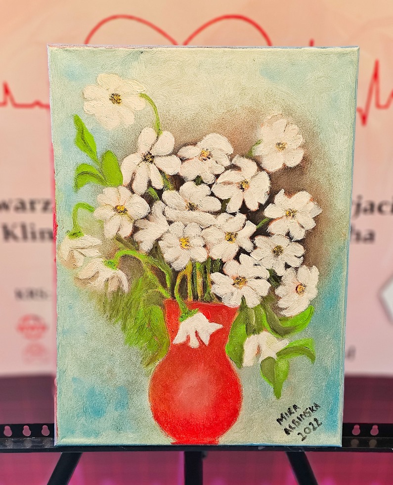 Obraz Miry Albińskiej nr 33 – licytacja charytatywna Serce pod Choinkę