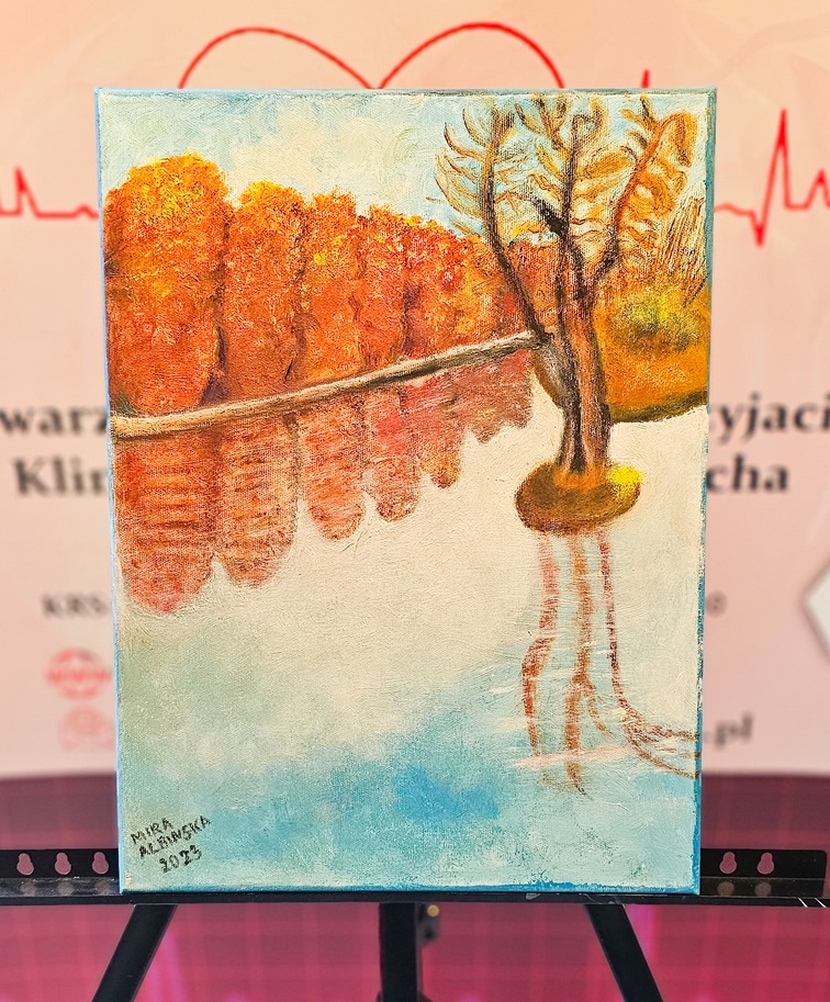 Obraz Miry Albińskiej nr 34 – licytacja charytatywna Serce pod Choinkę