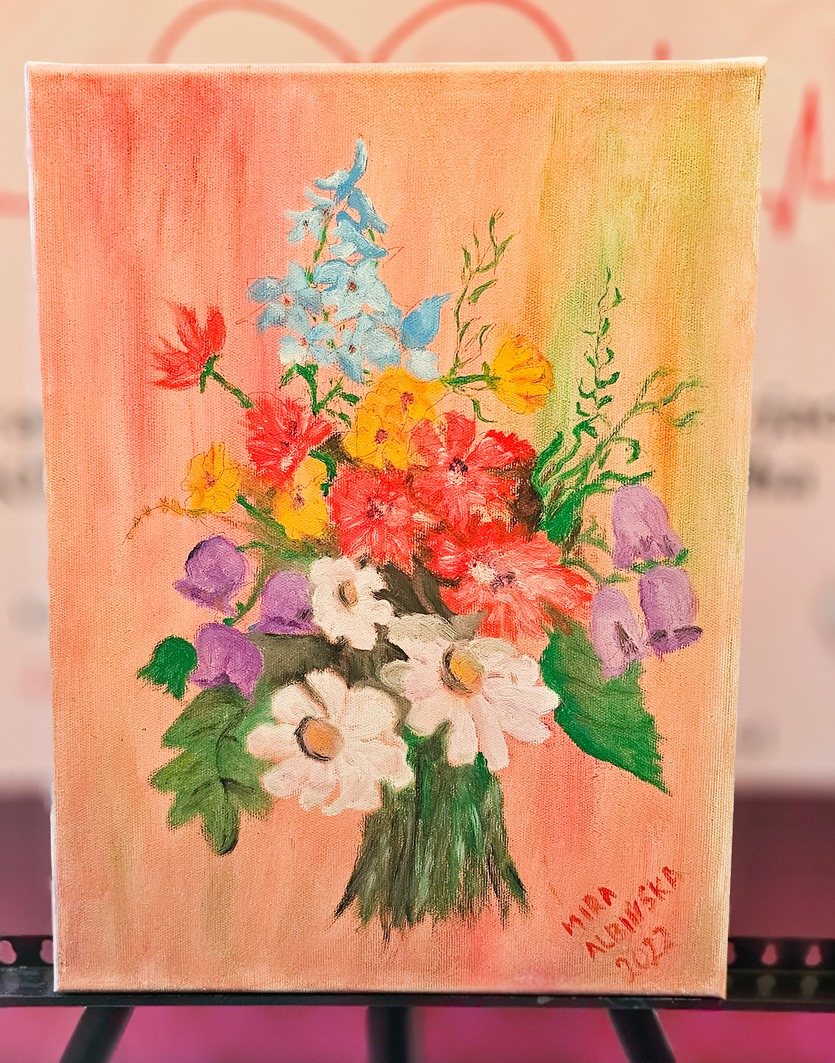 Obraz Miry Albińskiej nr 35 – licytacja charytatywna Serce pod Choinkę