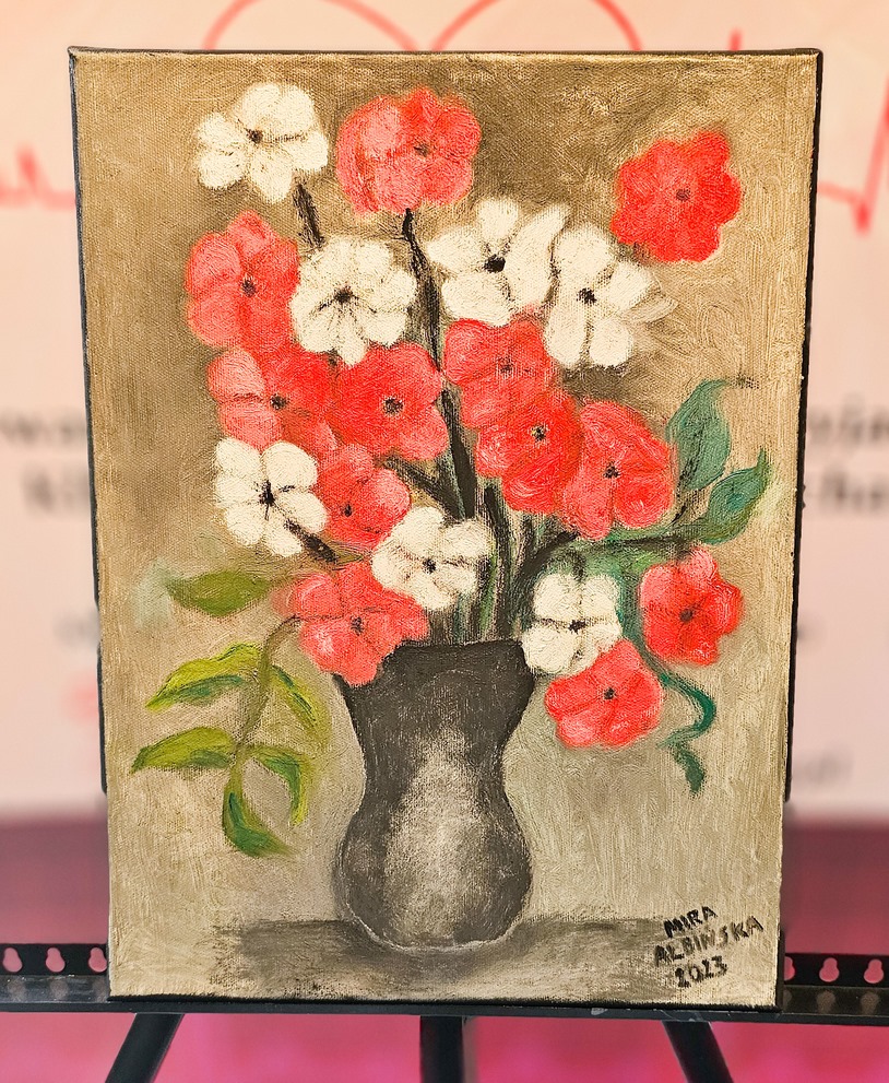 Obraz Miry Albińskiej nr 36 – licytacja charytatywna Serce pod Choinkę