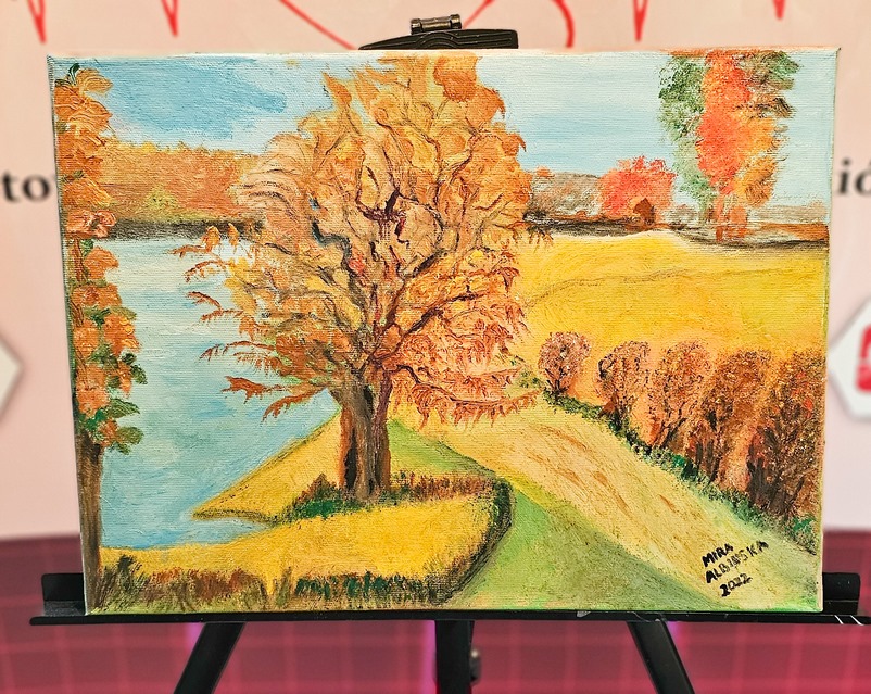 Obraz Miry Albińskiej nr 39 – licytacja charytatywna Serce pod Choinkę