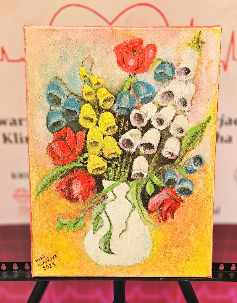 Obraz Miry Albińskiej nr 46 – licytacja charytatywna Serce pod Choinkę