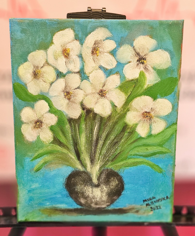 Obraz Miry Albińskiej nr 49 – licytacja charytatywna Serce pod Choinkę