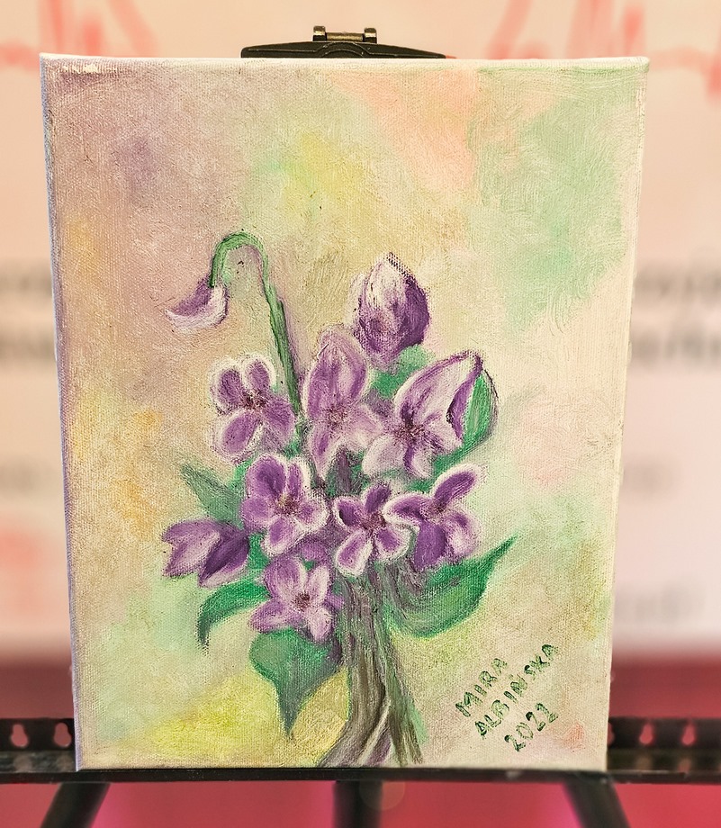 Obraz Miry Albińskiej nr 50 – licytacja charytatywna Serce pod Choinkę