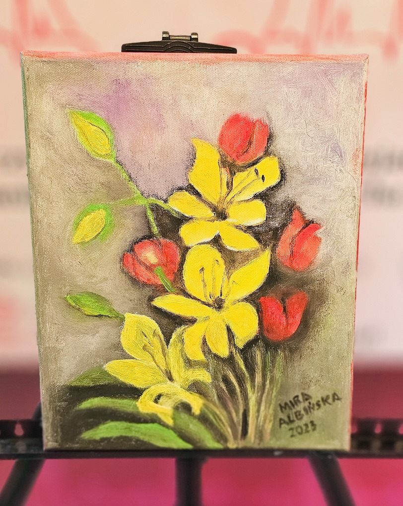 Obraz Miry Albińskiej nr 51 – licytacja charytatywna Serce pod Choinkę