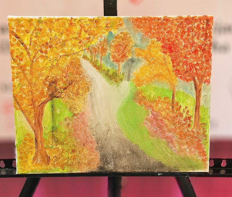 Obraz Miry Albińskiej nr 56 – licytacja charytatywna Serce pod Choinkę