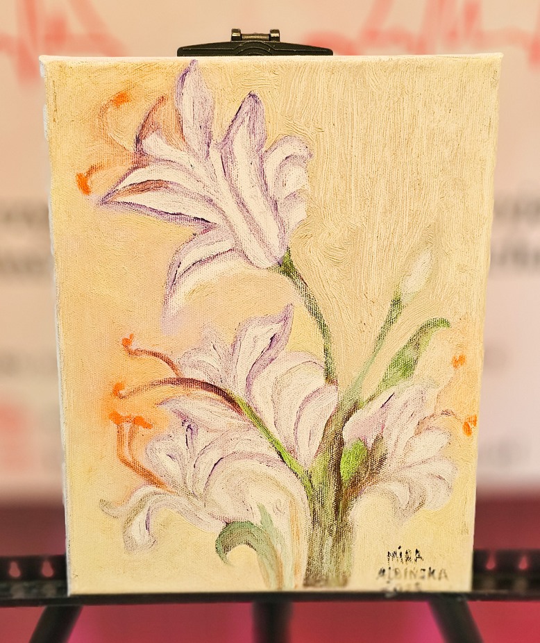 Obraz Miry Albińskiej nr 57 – licytacja charytatywna Serce pod Choinkę