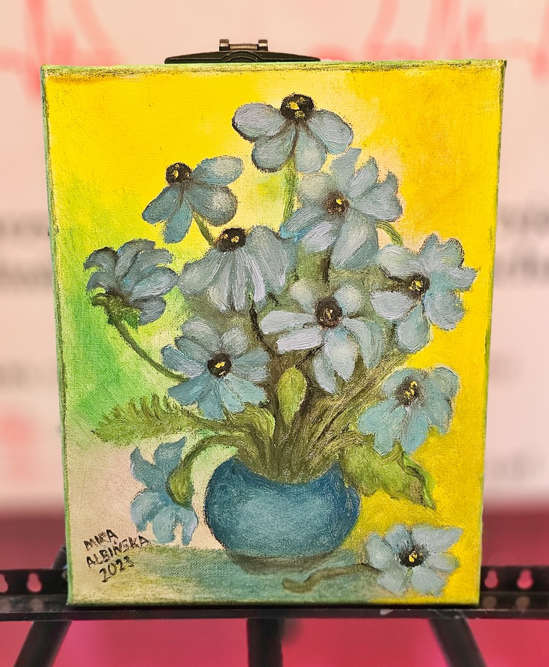 Obraz Miry Albińskiej nr 58 – licytacja charytatywna Serce pod Choinkę