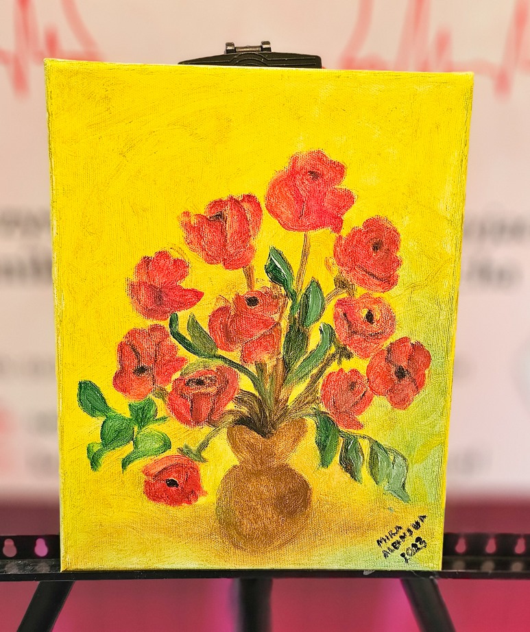 Obraz Miry Albińskiej nr 59 – licytacja charytatywna Serce pod Choinkę