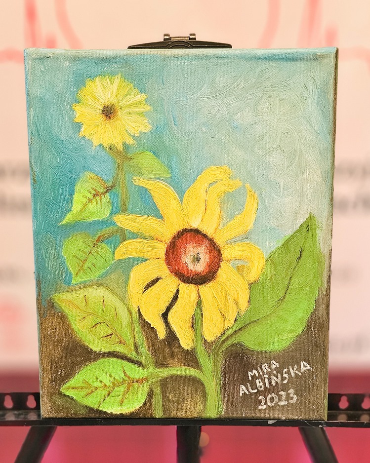 Obraz Miry Albińskiej nr 62 – licytacja charytatywna Serce pod Choinkę