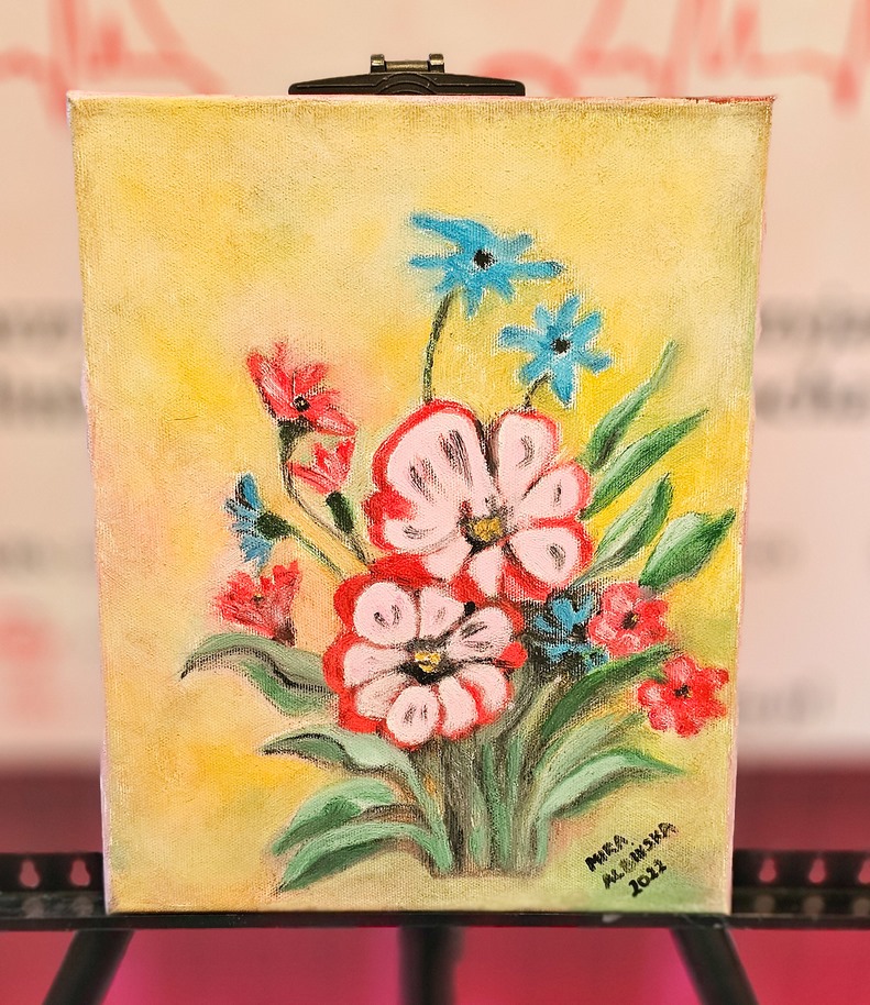 Obraz Miry Albińskiej nr 63 – licytacja charytatywna Serce pod Choinkę