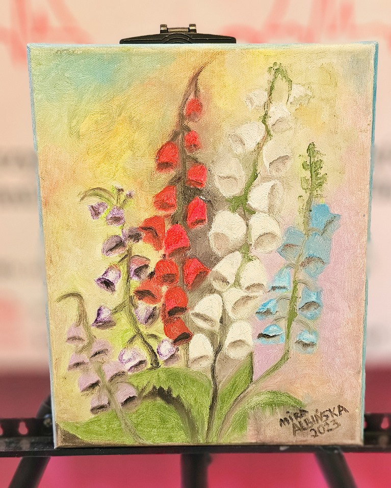 Obraz Miry Albińskiej nr 64 – licytacja charytatywna Serce pod Choinkę