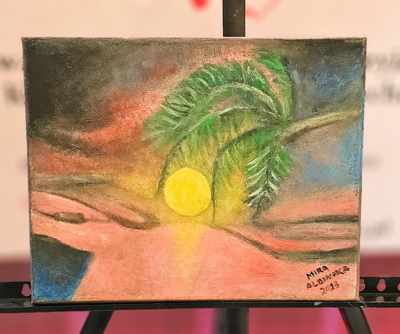 Obraz Miry Albińskiej nr 66 – licytacja charytatywna Serce pod Choinkę